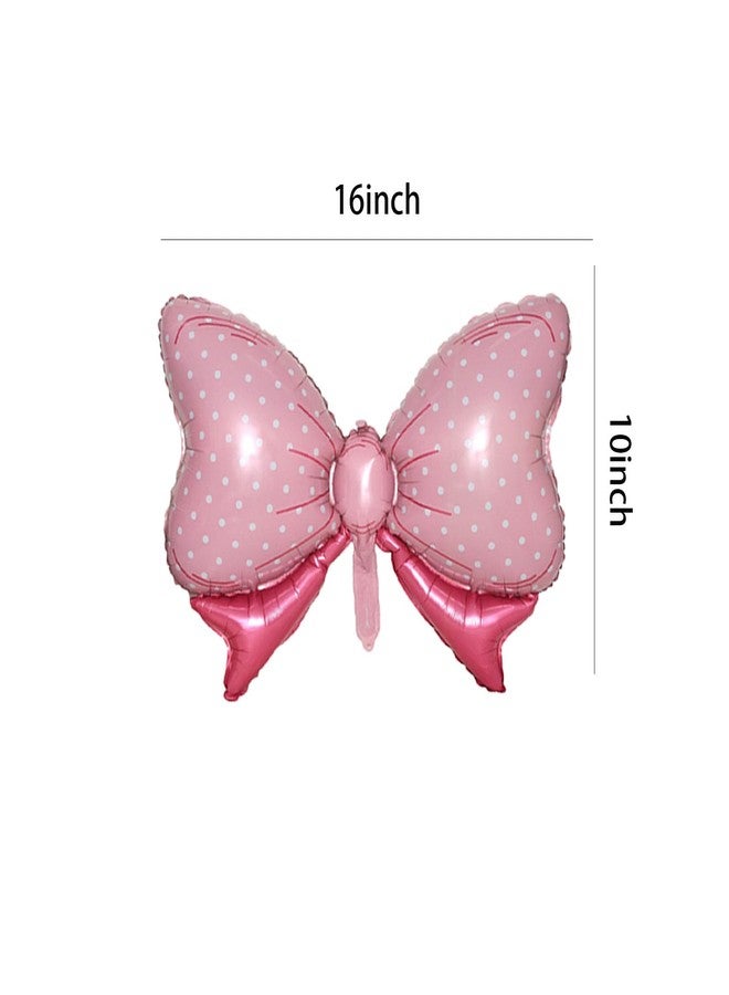 PLAP Birthday Number Balloon Bow Happy Birthday Number Balloon Decoration(Pink number 1) - Image 3
